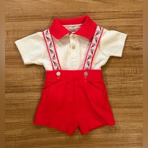 Vintage 1960’s Creative Knits by Sternberg | Infant Boys 2pc Clown Outfit |
